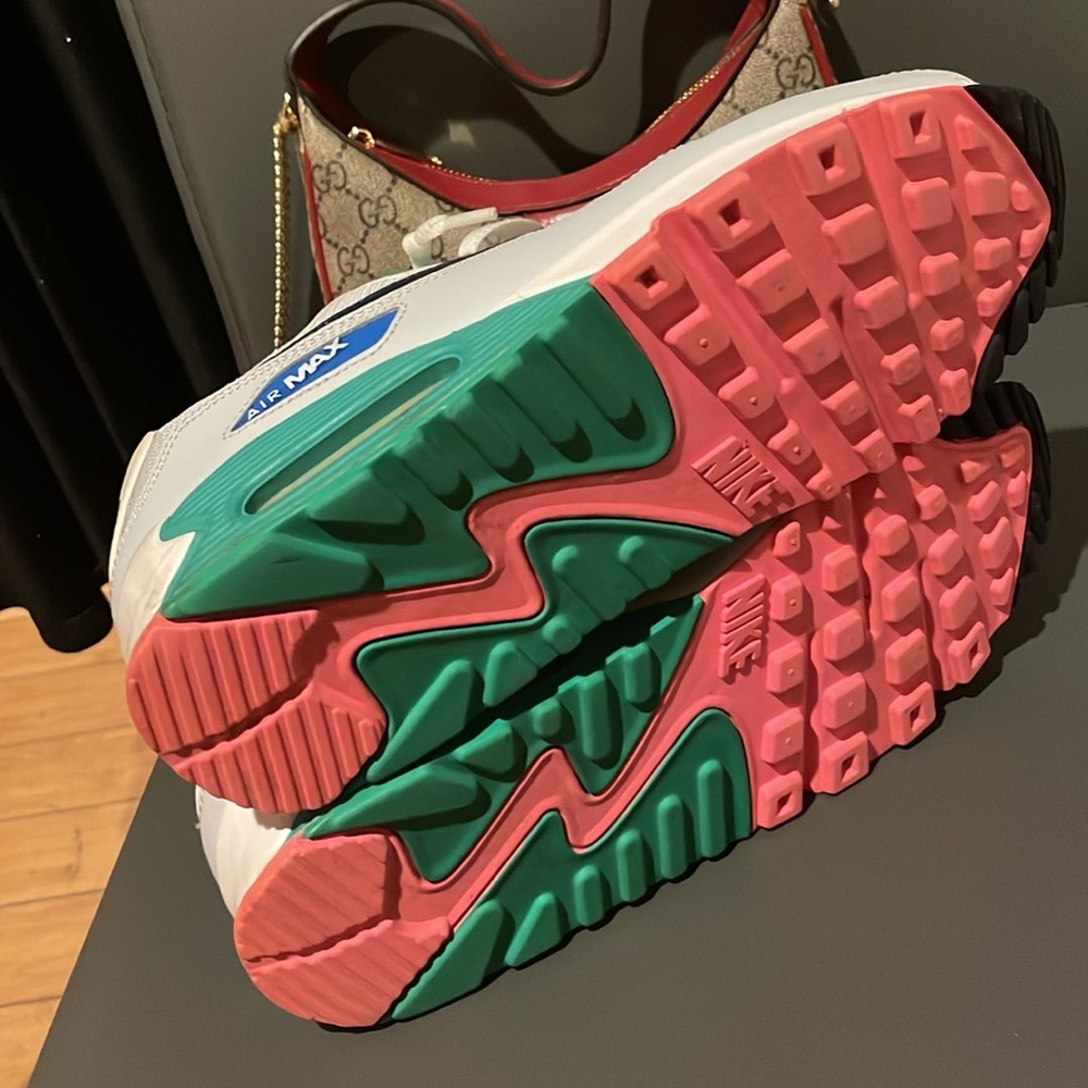 prelovedNike Air Sneakers - White and Green south beach - Picture 4 of 5
